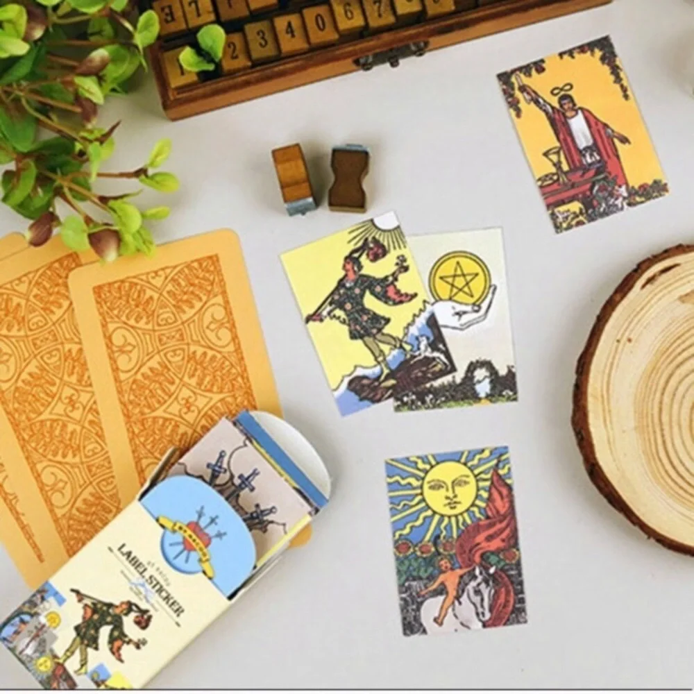 Miniature Vintage Rider Waite Tarot Stickers - Picture 4 of 12
